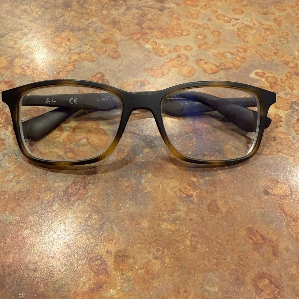 Ray Ban Eyeglasses, Frames Only, RB 7047, 54-17-140, Brown Tortoise